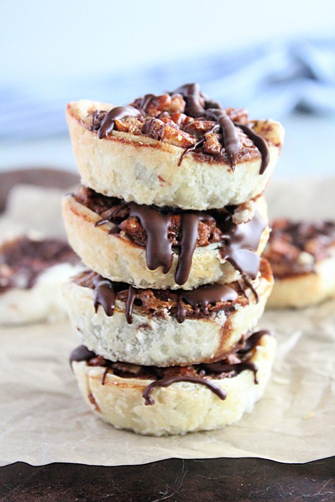 Mini Chocolate Pecan Pies- Big Green House