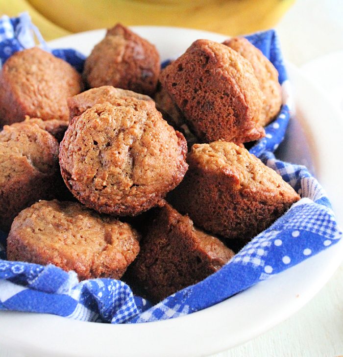 Mini Peanut Butter and Banana Muffins- Big Green House 