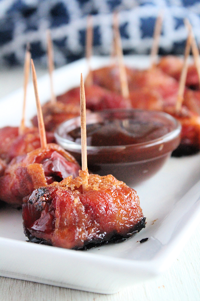 Bacon Wrapped Kielbasa Bites- Big Green House