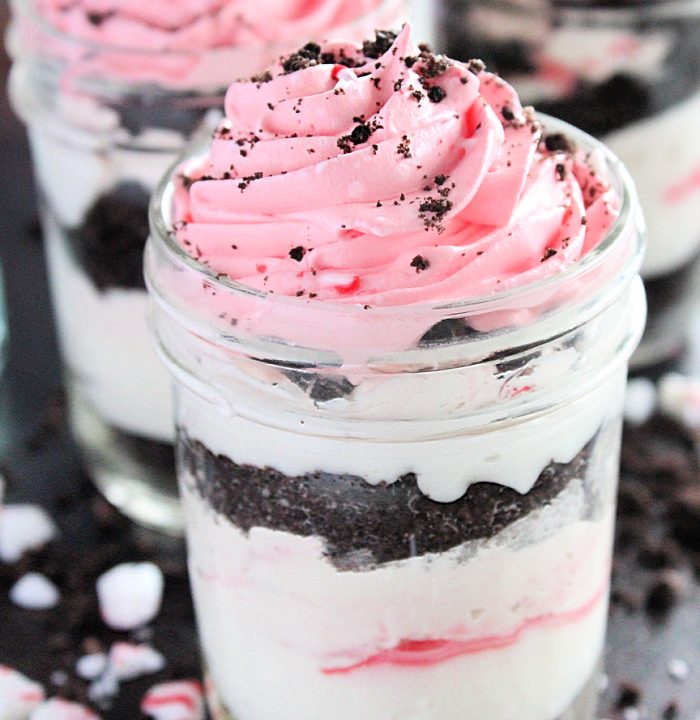 Candy Cane Pudding Parfaits- Big Green House