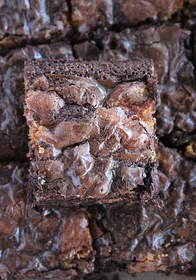 Shortcut Cookie Dough Brownies- Big Green House