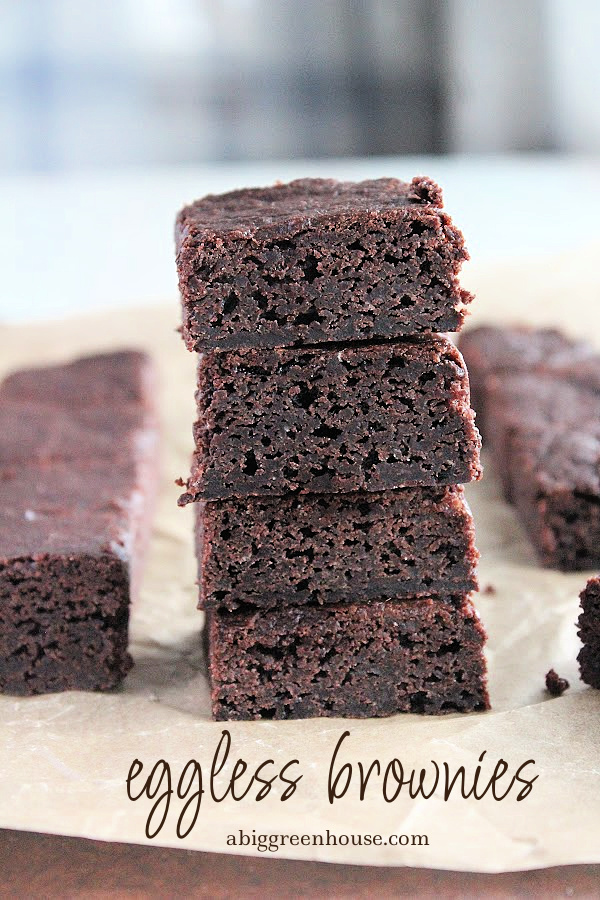 Eggless Brownies- Big Green House