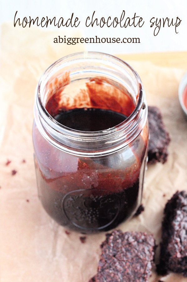 Homemade Chocolate Syrup- Big Green House