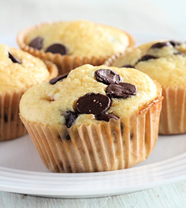 Small Batch Chocolate Chip Muffins- Big Green House 