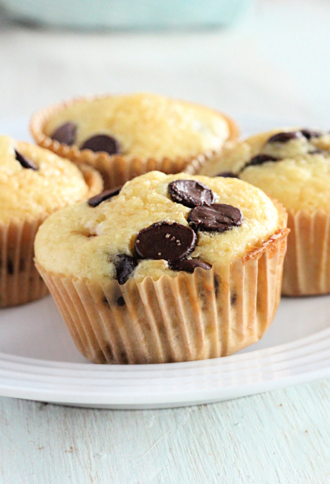 Small Batch Chocolate Chip Muffins- Big Green House