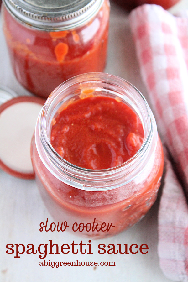 Slow Cooker Spaghetti Sauce