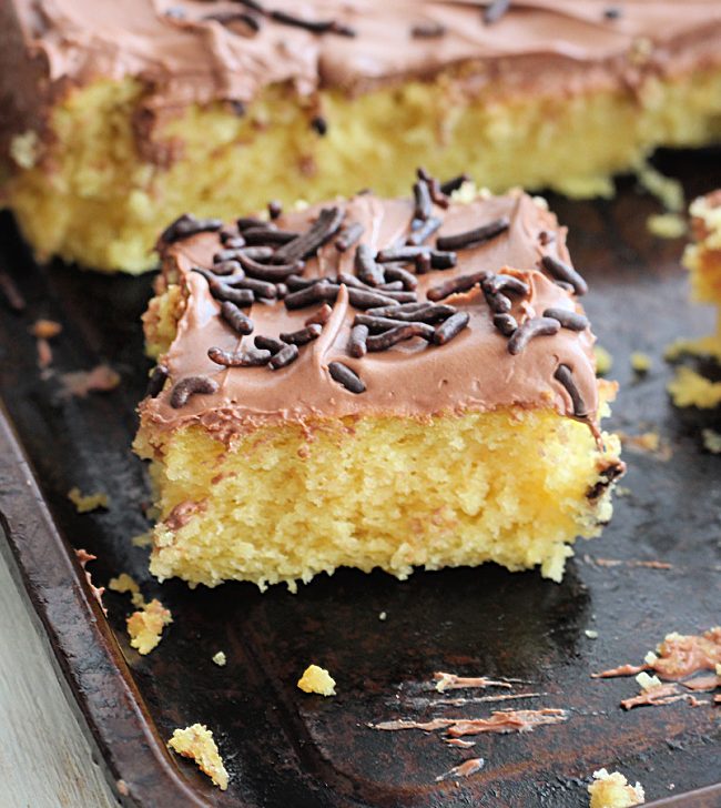 Olive Oil Cake with Chocolate Buttercream Frosting- Big Green House 