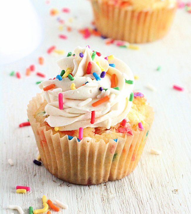 Eggless Funfetti Cupcakes- Big Green House