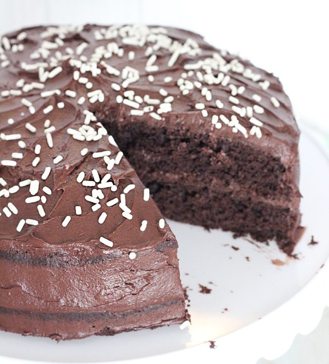 Easy Vegan Chocolate Cake - Big Green House