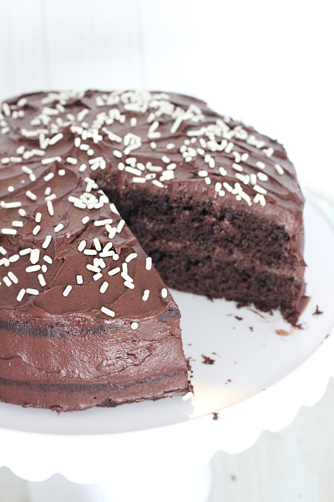 Easy Vegan Chocolate Cake - Big Green House