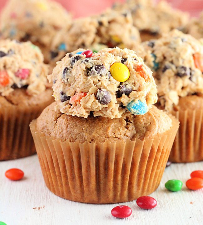 Monster Cookie Cupcakes- Big Green House