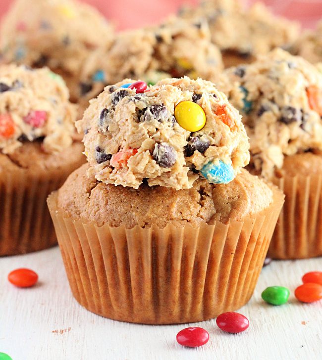Monster Cookie Cupcakes- Big Green House