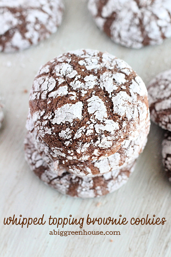 Whipped Topping Brownie Cookies- Big Green House