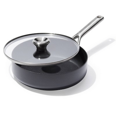 OXO 9.5" Ceramic Pro Non-Stick Skillet with Lid Gray
