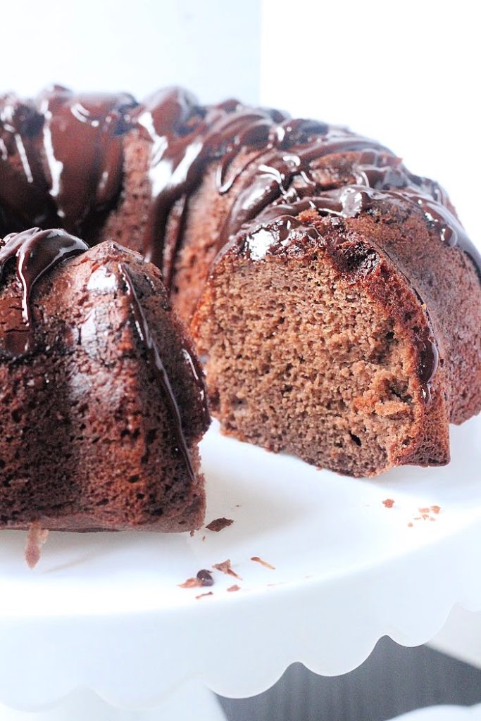 Chocolate Applesauce Buindt Cake- Big Green House