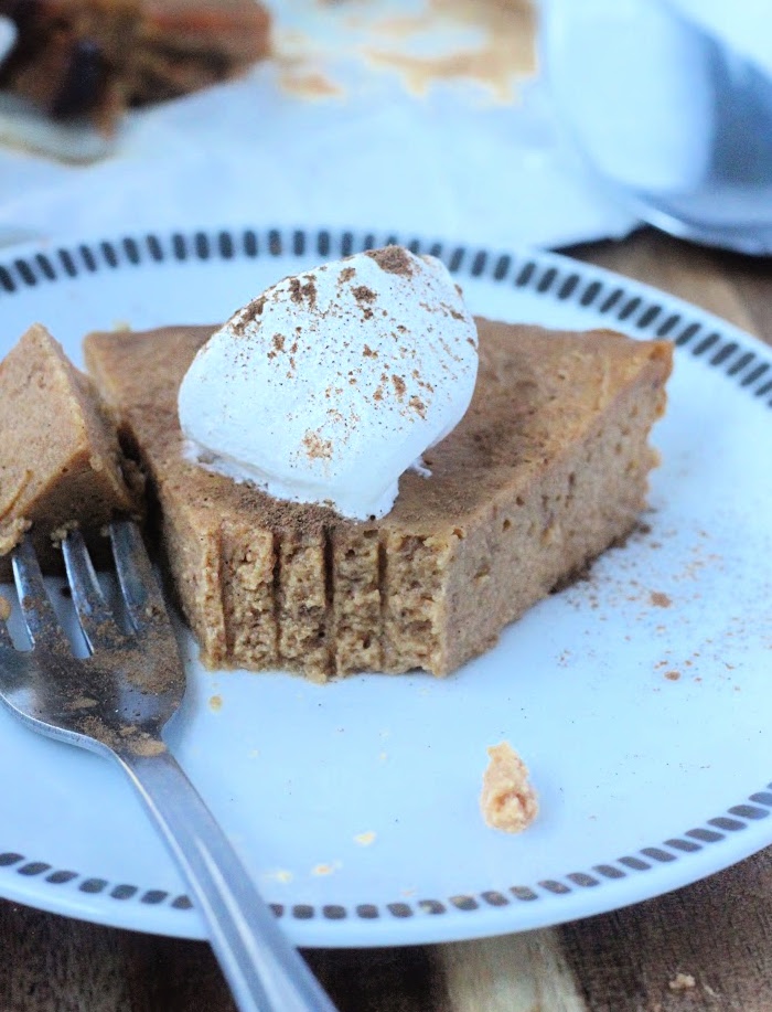 Slow Cooker Crustless Pumpkin Pie- Big Green House