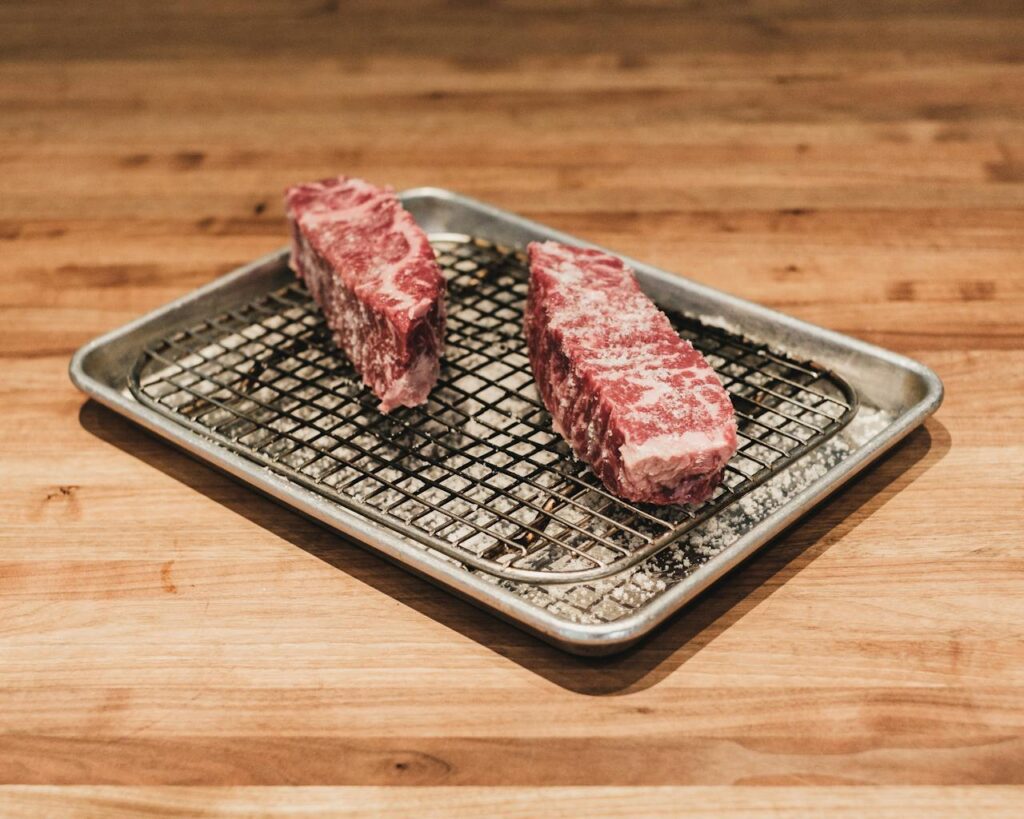 Wagyu on grill