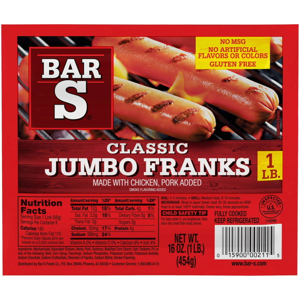Bar S Classic Jumbo Franks