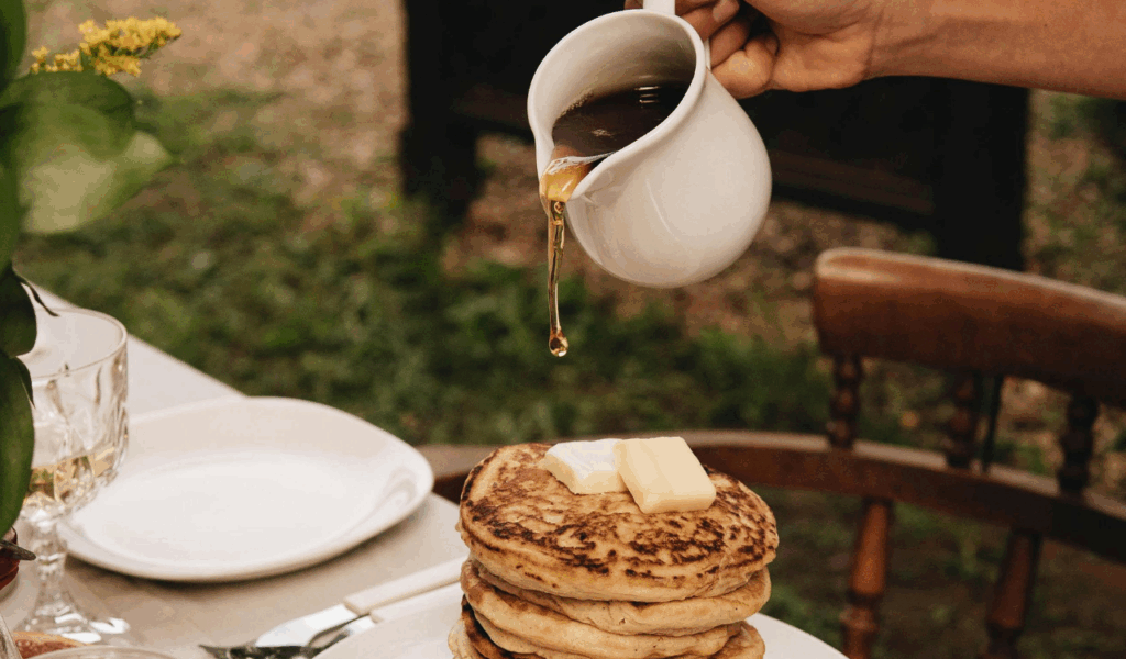 Pancakes with Maple Syrup