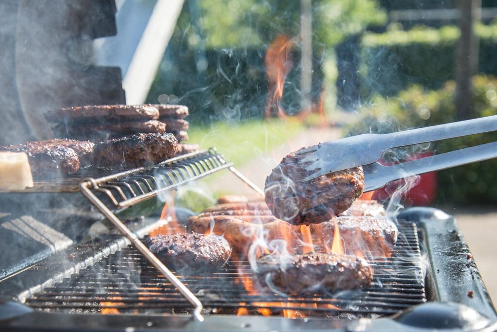 Hamburger bbq
