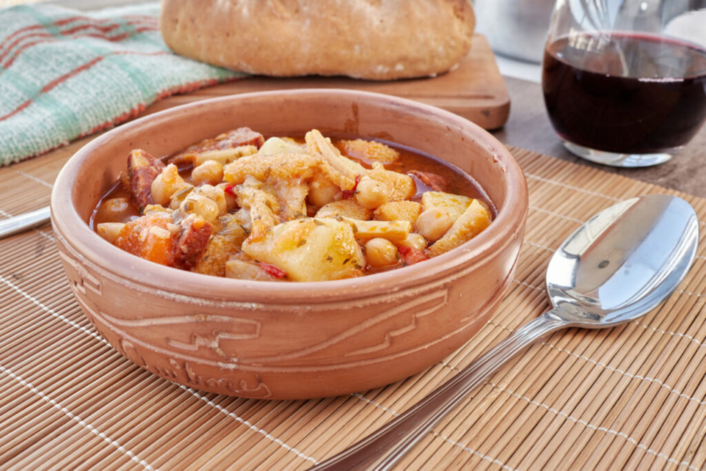 Sherry-Braised Chicken with Chickpeas and Chorizo