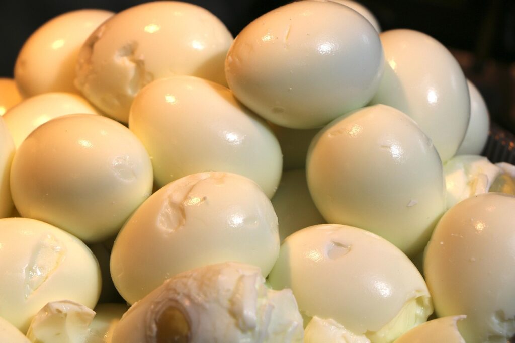 Hard-boiled eggs