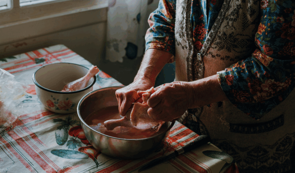 Rinsing Pasta or Washing Poultry Before Cooking