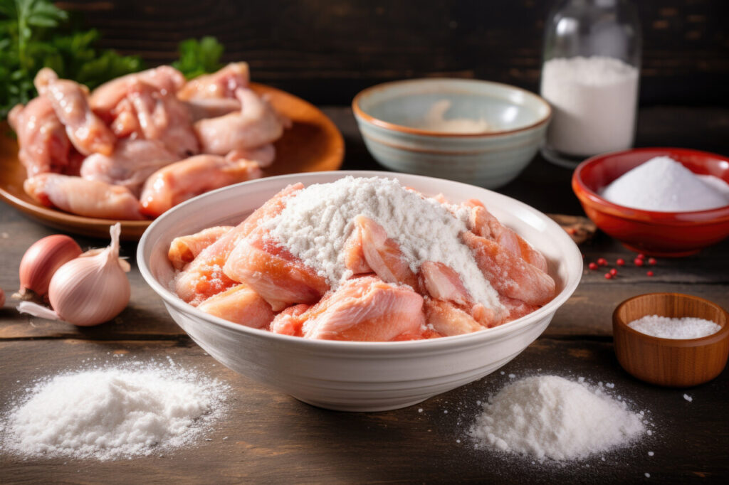Flour for chicken