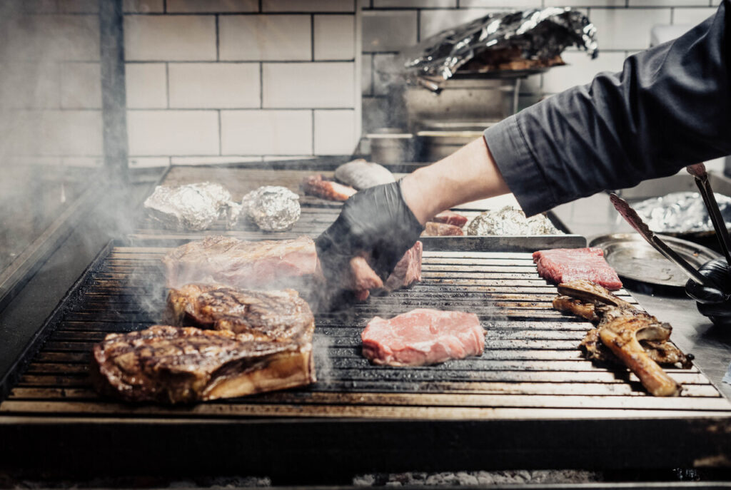 Professional Pitmaster at work