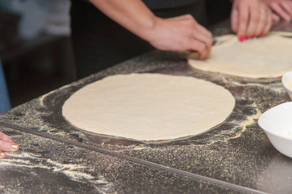 Pizza making