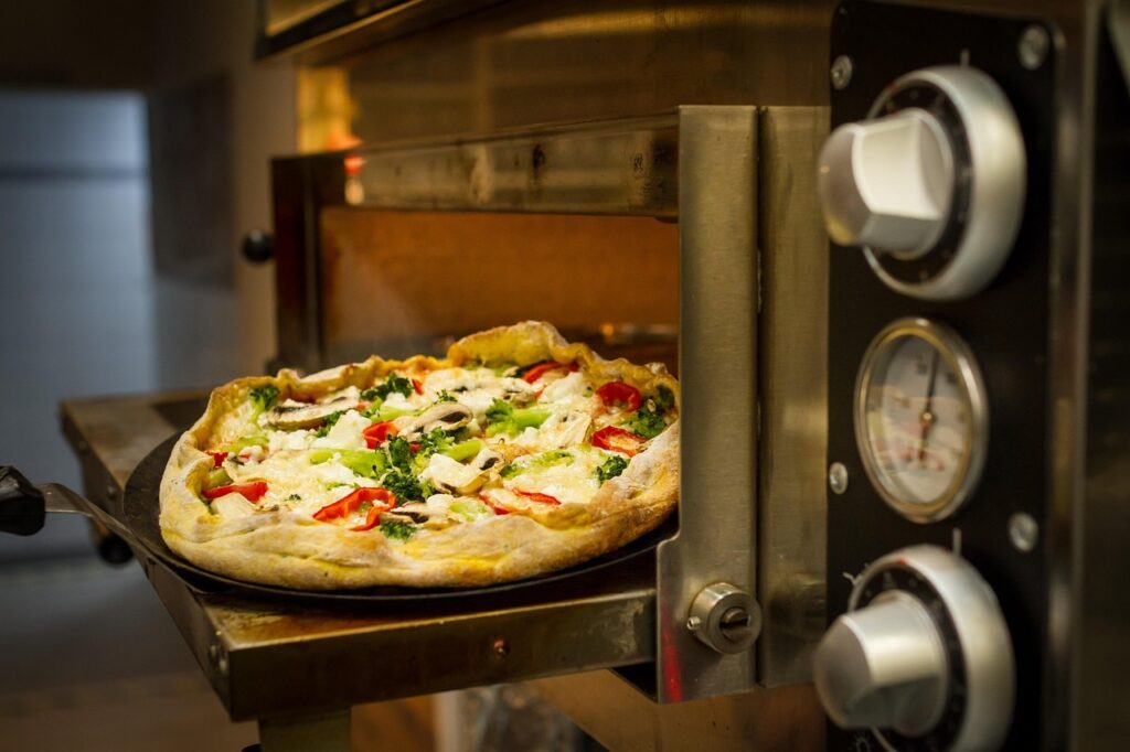 Pizza high heat