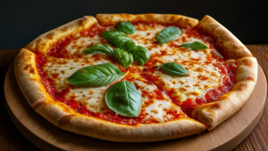 Pizza on a peel