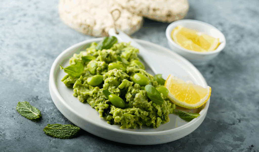Edamame Hummus with Crudité Cups