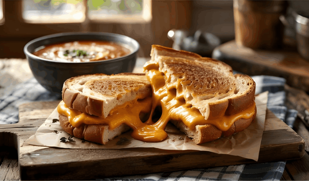 Grilled Cheese and Tomato Soup