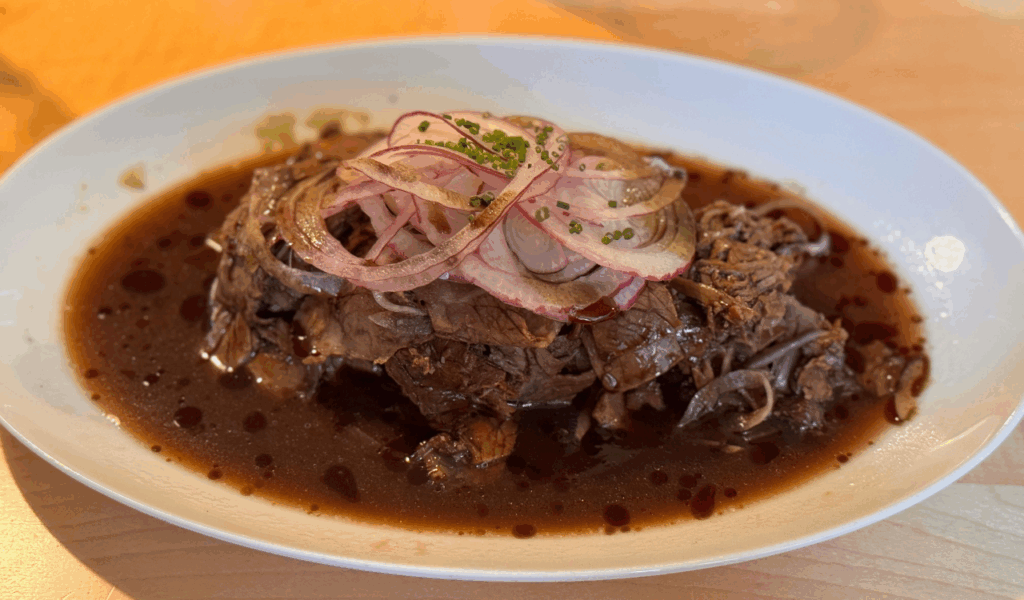 Texas Style Thin Tomato-Broth & Beef Brisket
