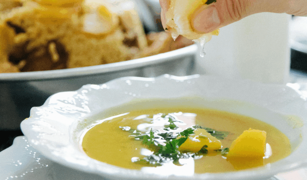 Lemon Orzo Chicken Soup