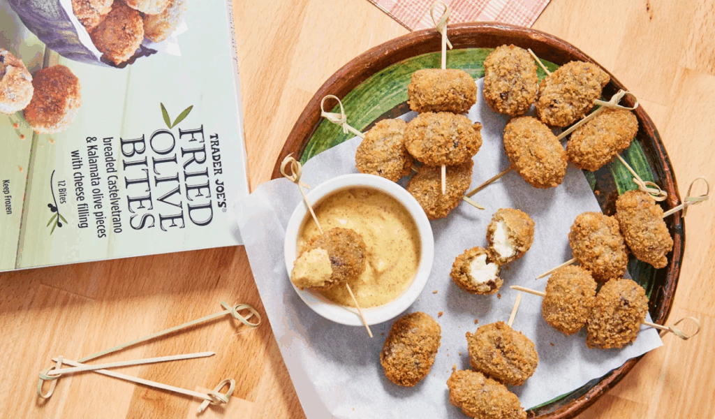 Fried Olive Bites + Sweet Chili Sauce