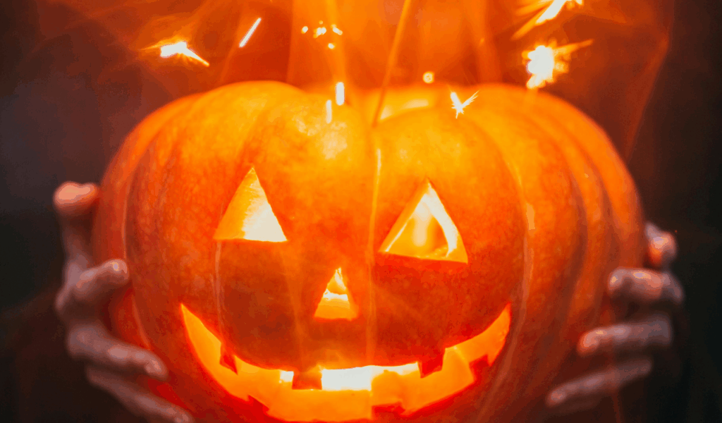 Glow Sticks Inside Pumpkins