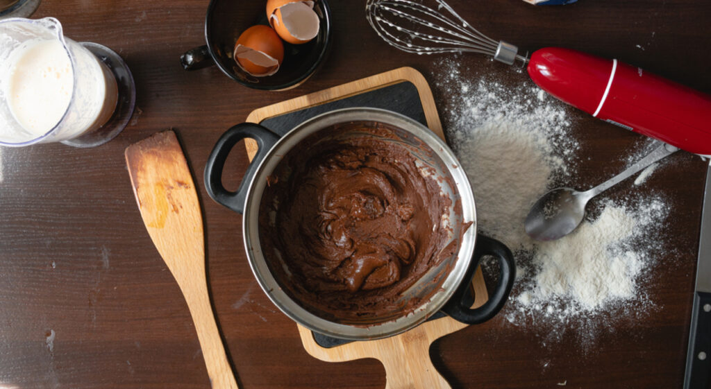 Brownie mixing