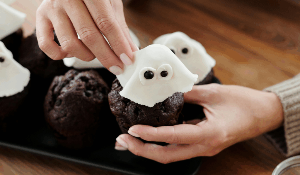 Ghost Chocolate Trifles