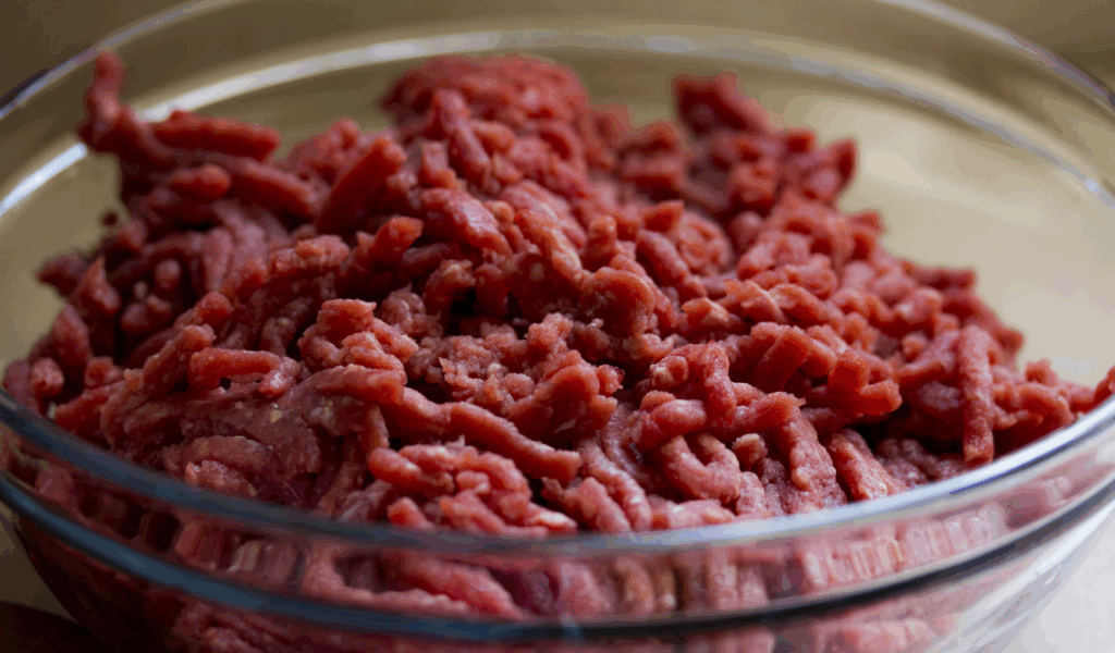 Keep frozen ground beef or turkey on hand