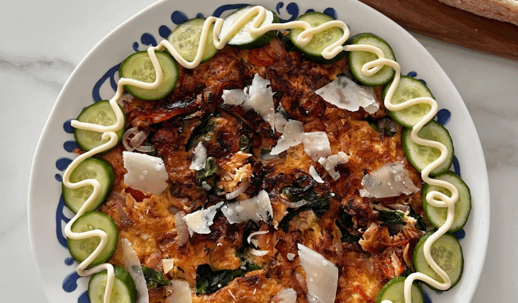 Egg-Based Lunch: Frittata Slice, Egg Salad or Hard-Boiled Eggs