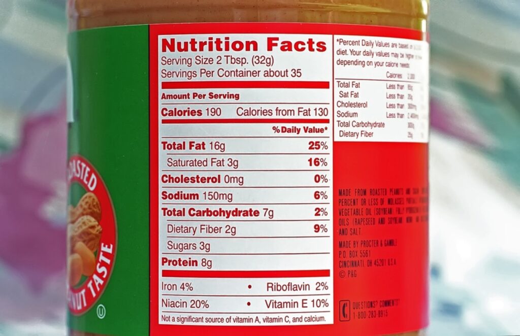 Trans fat label