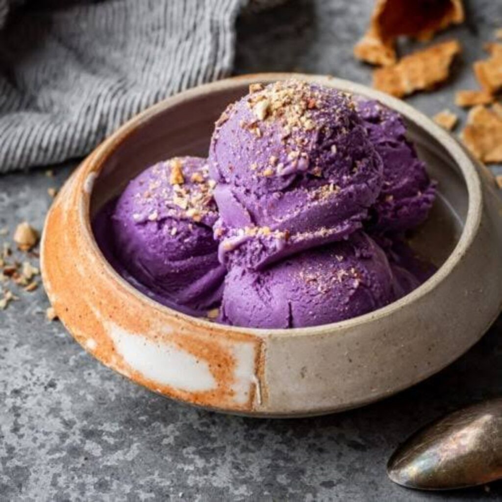 Ube ice cream