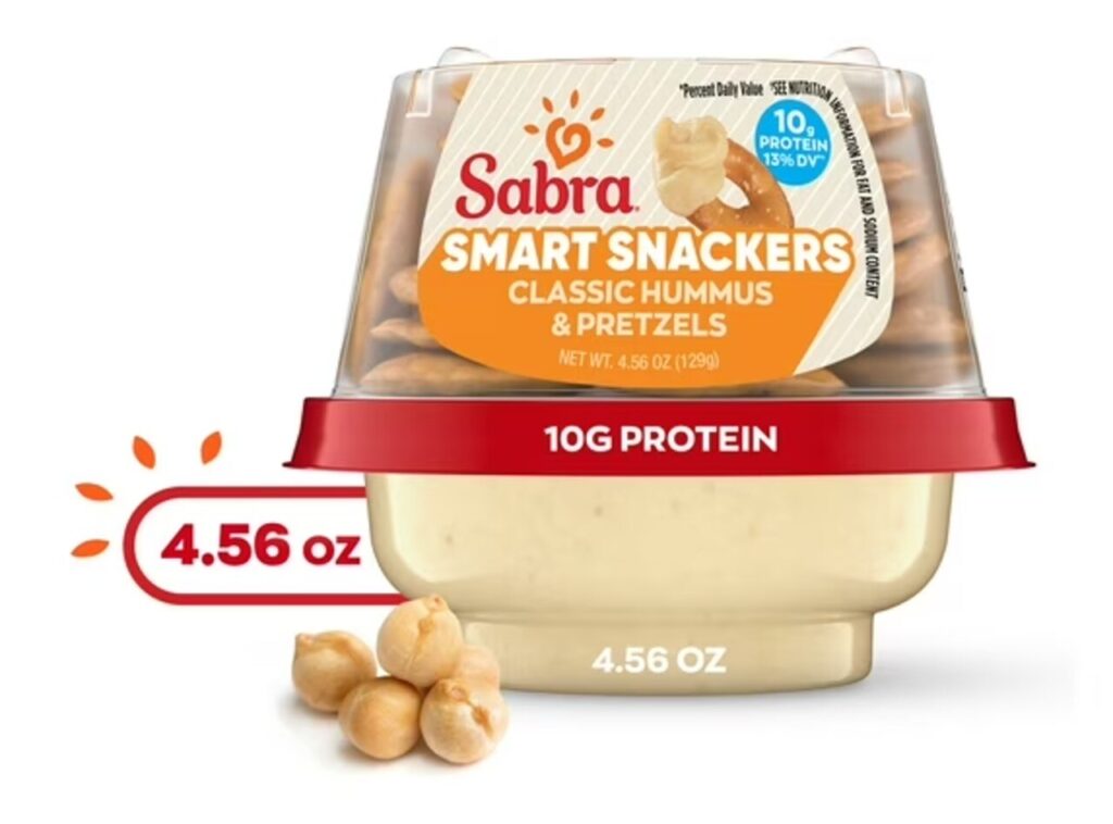 Hummus with Pretzel Crisps