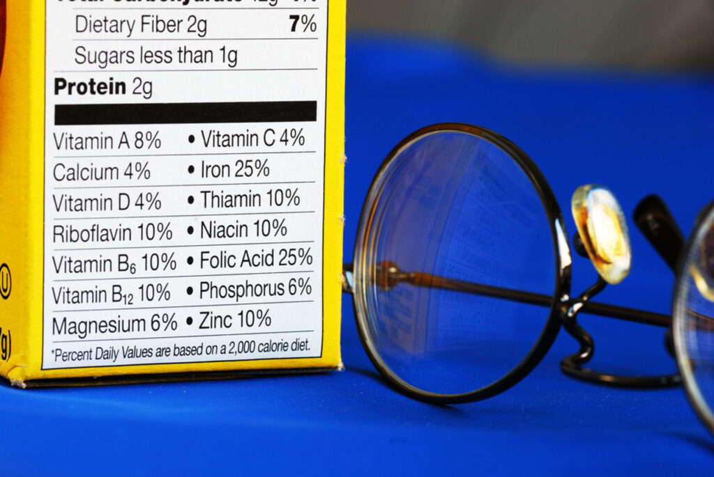 %daily value label