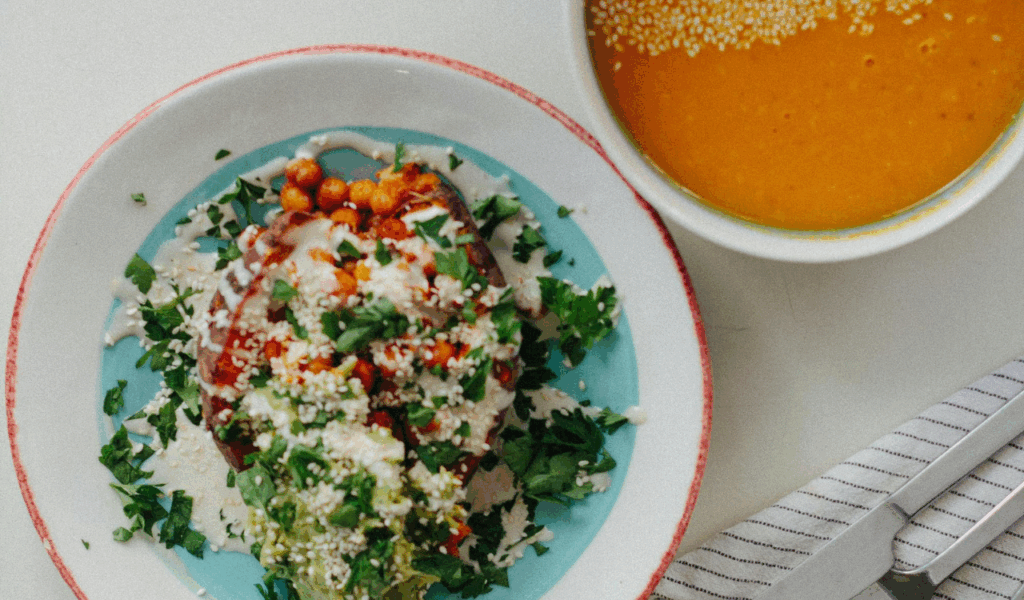 Plant-Based Bowl: Legumes, Whole Grains & Vegetables