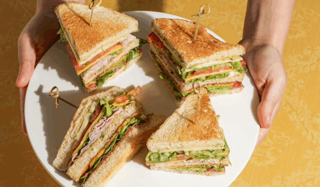 Collard Green Hoecake Sandwich