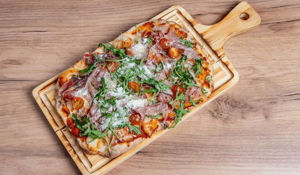 BBQ Chicken Flatbread Bites