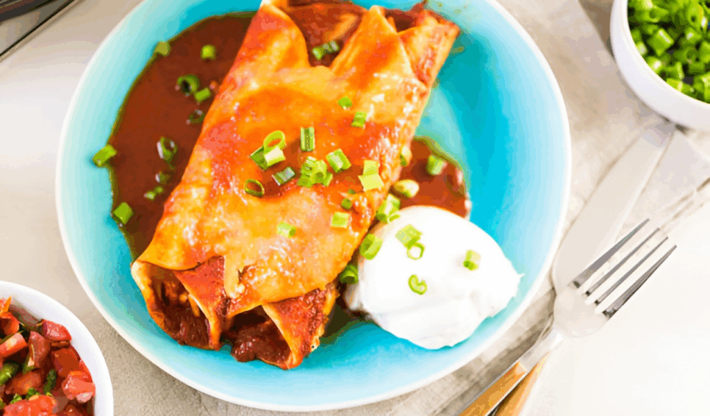 Sweet Potato and Black Bean Enchiladas